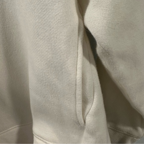 Madewell MWL Betterterry Zip-Front White Mockneck Sweater Size Small - Picture 4 of 6